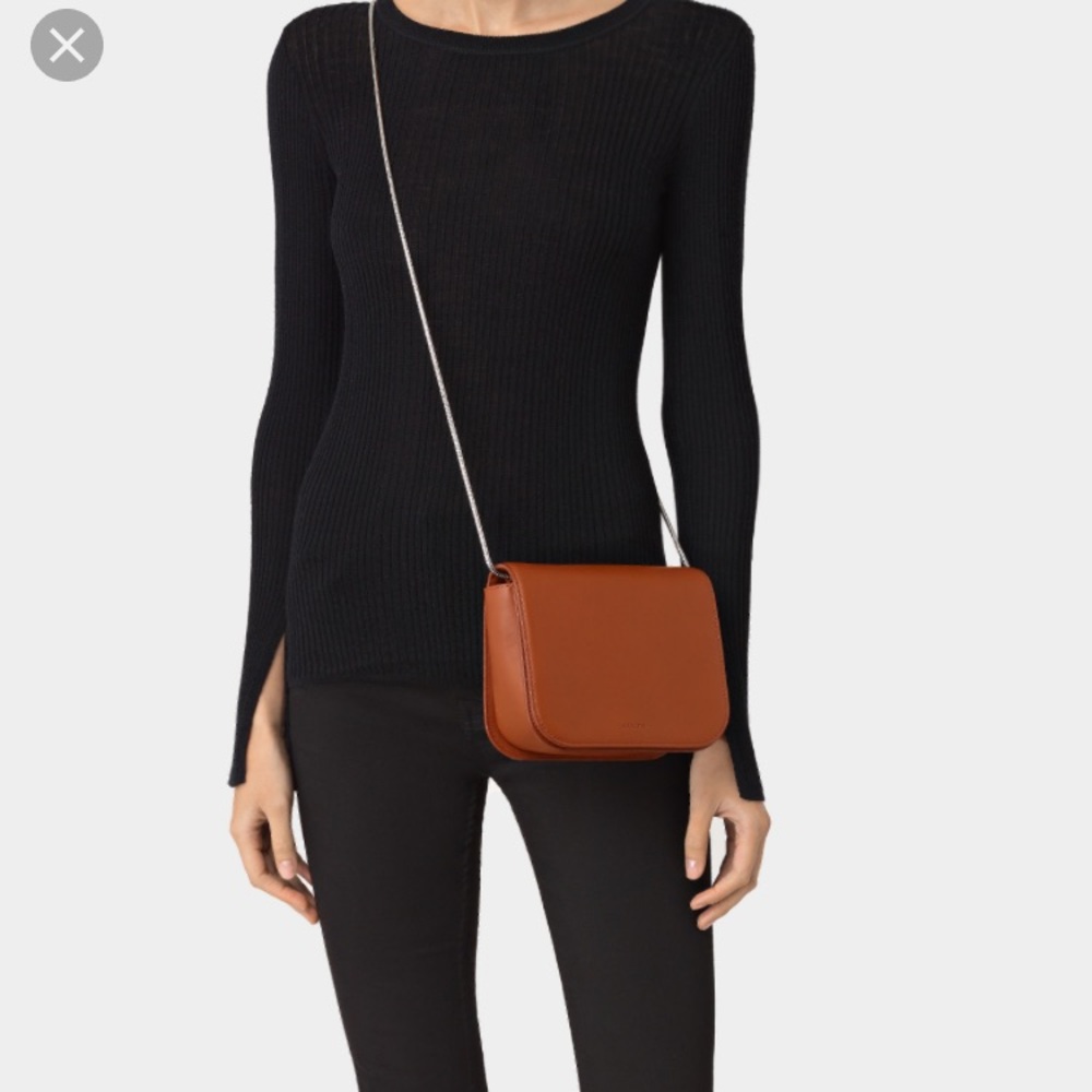 All Saints ARC Leather Crossbody Bag